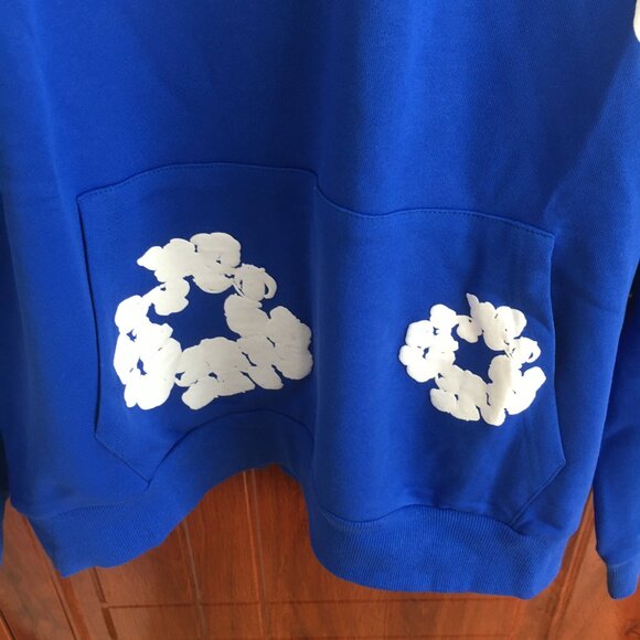 DENIM TEARS Kapok Print Hooded Sweatshirt (Size L) - Picture 3 of 7